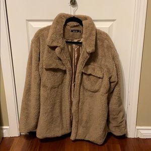 Boohoo teddy bear jacket